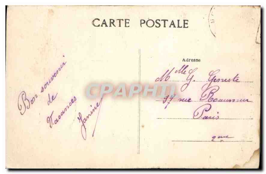 CPA Nemours L'Ancien Bastion XVI siecle et l'entree des Petits Fosses  — Rückseite