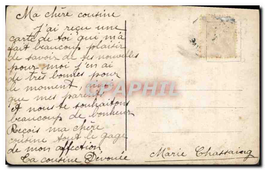 CPA Affection  — Verso
