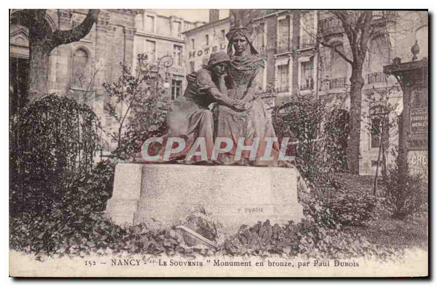 CPA Nancy Le Souvenir Monument en bronze par Paul Dubois 