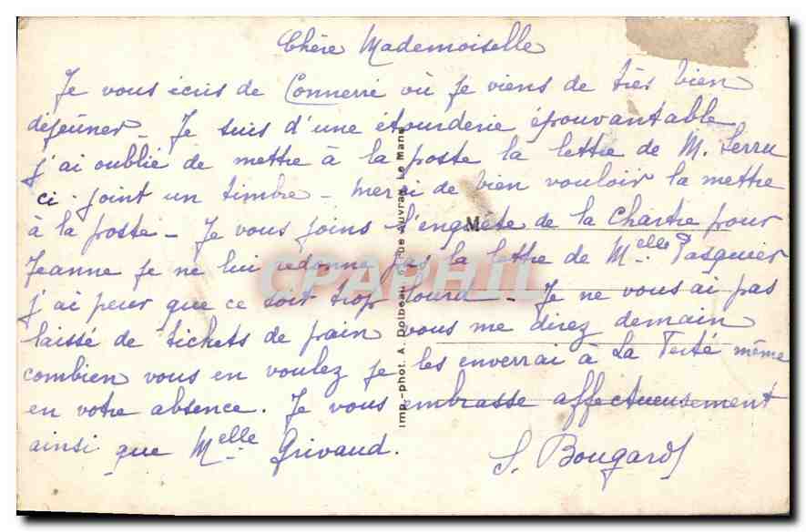 CPA La Ferte Bernard Sarthe Ancienne Porte d'anceinte  — Back