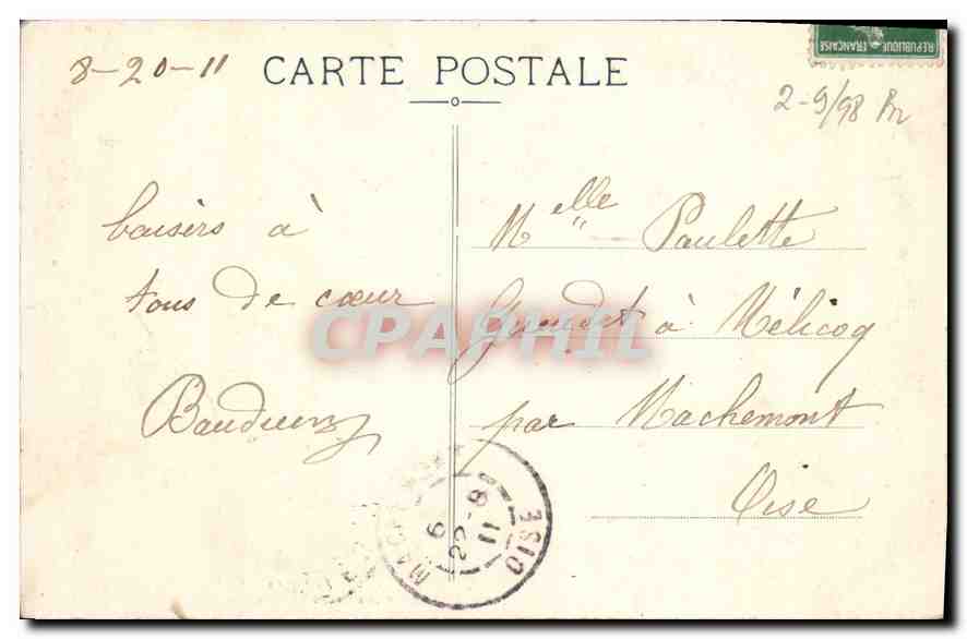 CPA Lourdes Moulin ou est nee Bernadette Soubirous  — Verso