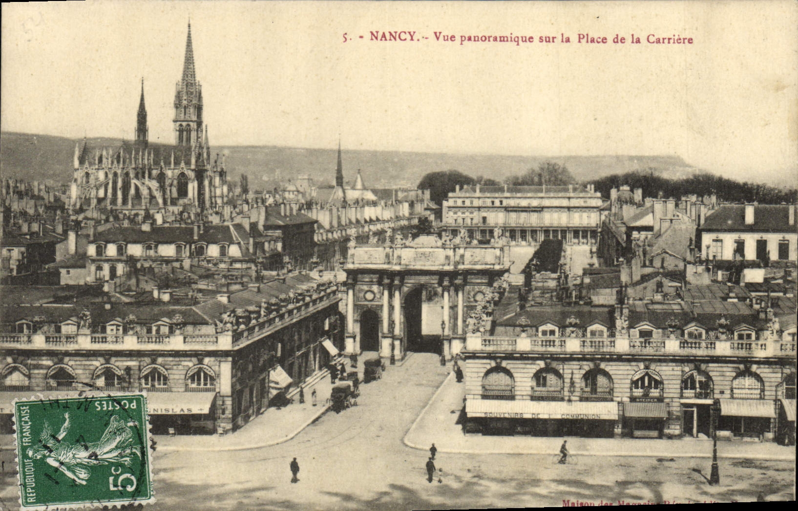CPA Nancy Vue panoramique sur la Place de la Carriere 