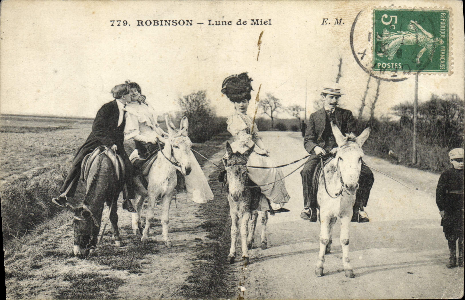 CPA Robinson Lune de Miel Ane Mule