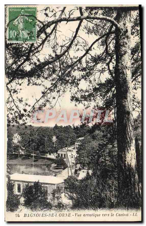 Bagnoles-de-l'Orne — Vue artistique vers le Casino — I.L.