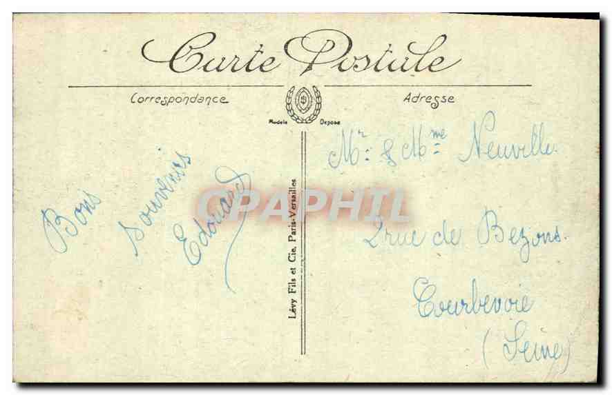 Bagnoles-de-l'Orne — Vue artistique vers le Casino — I.L. — Rückseite