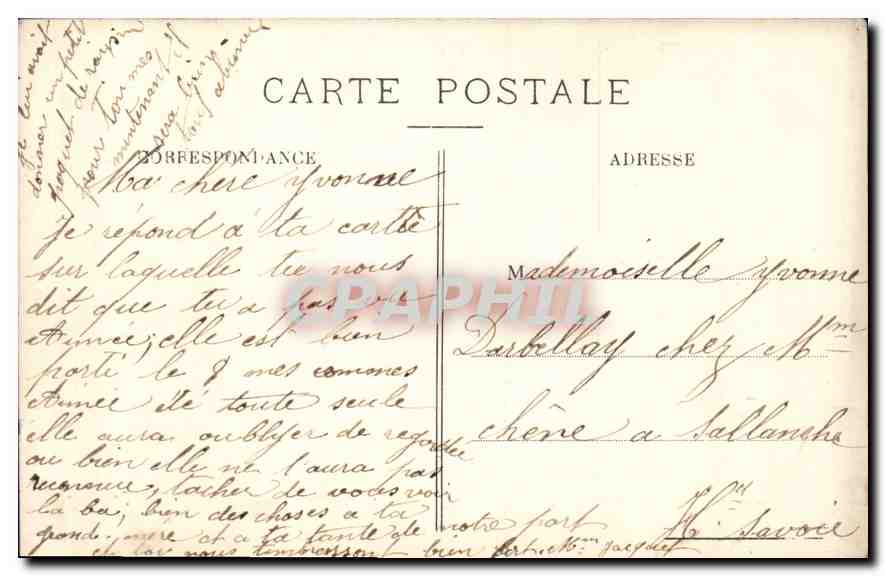 CPA Paris Parc Monceau les Ruines  — Rückseite