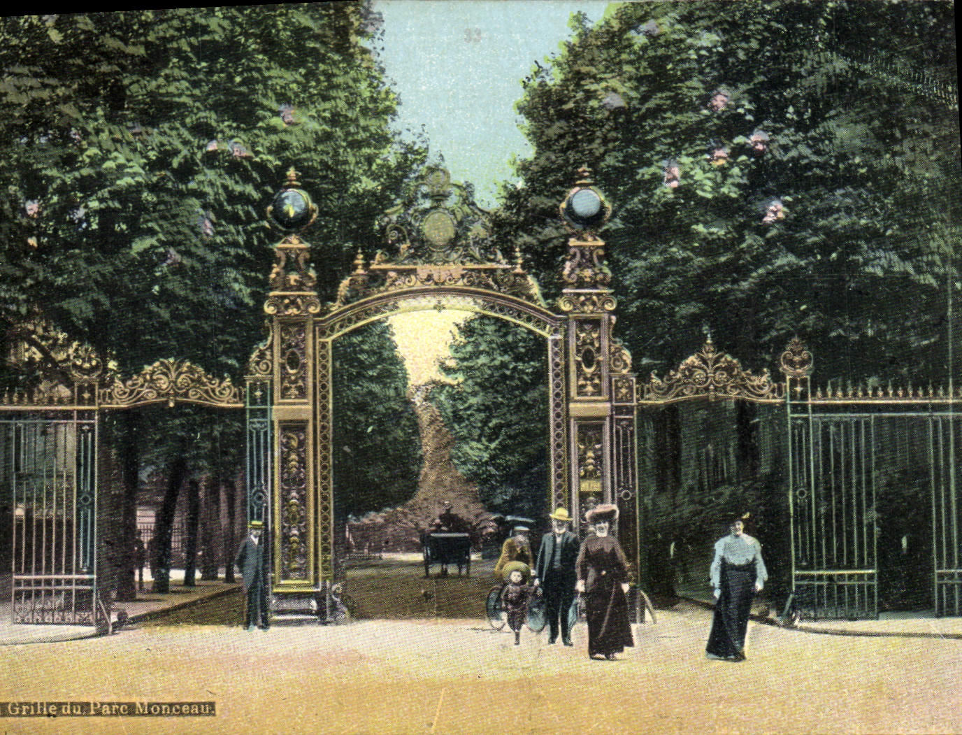 CPA Grille du Parc Monceau 