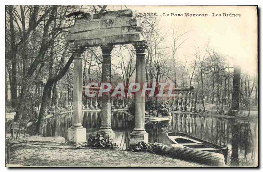 CPA Paris le Pac Monceau les Ruines 