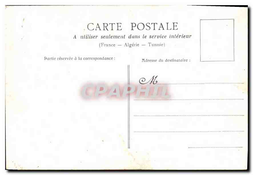 CPA Paris le Parc Monceau  — Rückseite