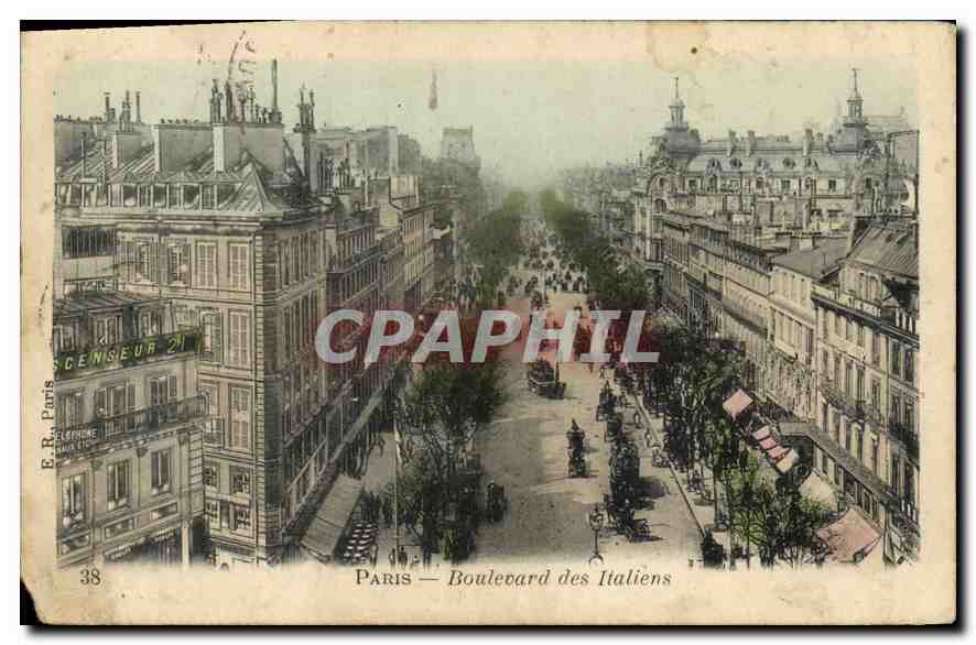 CPA Paris Boulevard des Italiens 