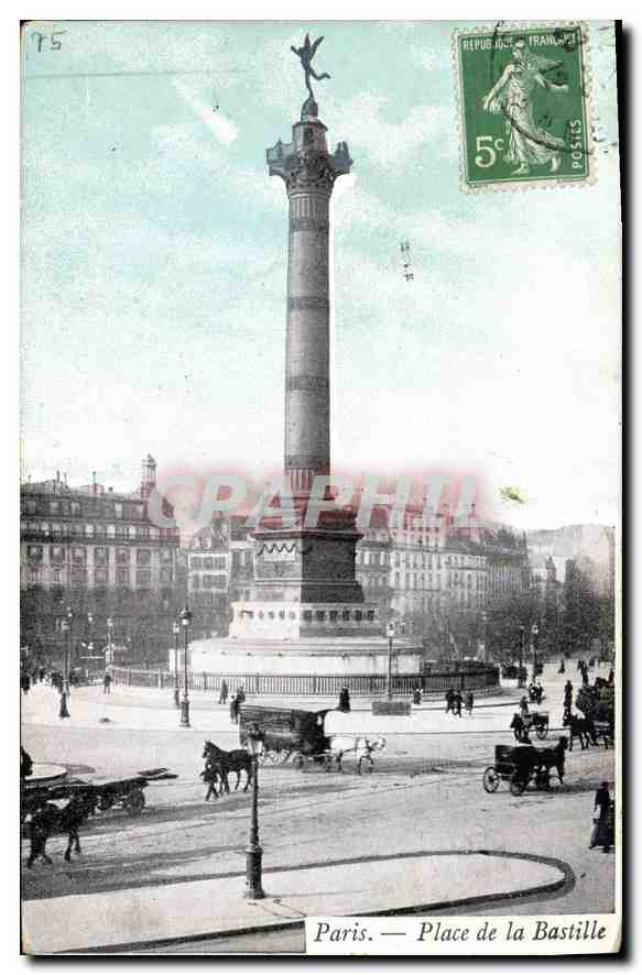 CPA Paris Place de la Bastille 