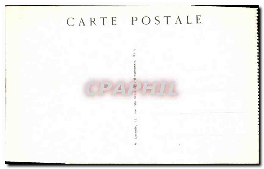 CPA Paris les Invalides  — Verso
