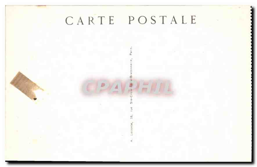CPA Paris Notre Dame Facade  — Verso