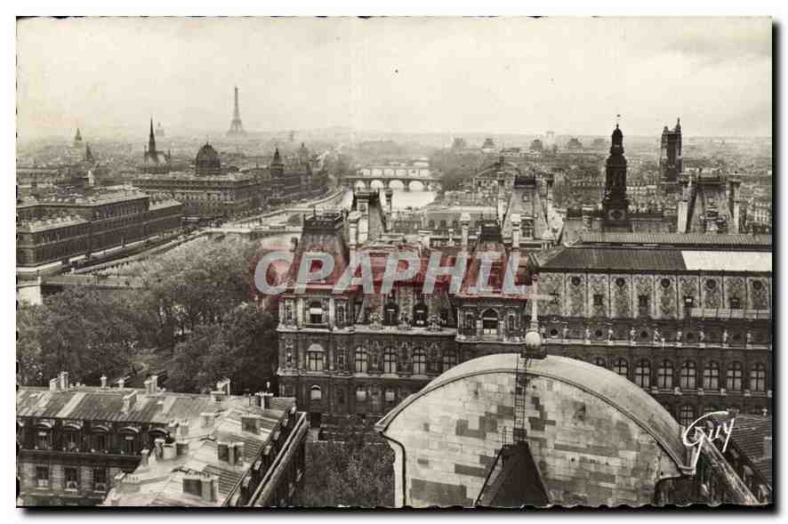 CPA Paris et ses Merveilles Perspective des Sept Ponts Tour Eiffel