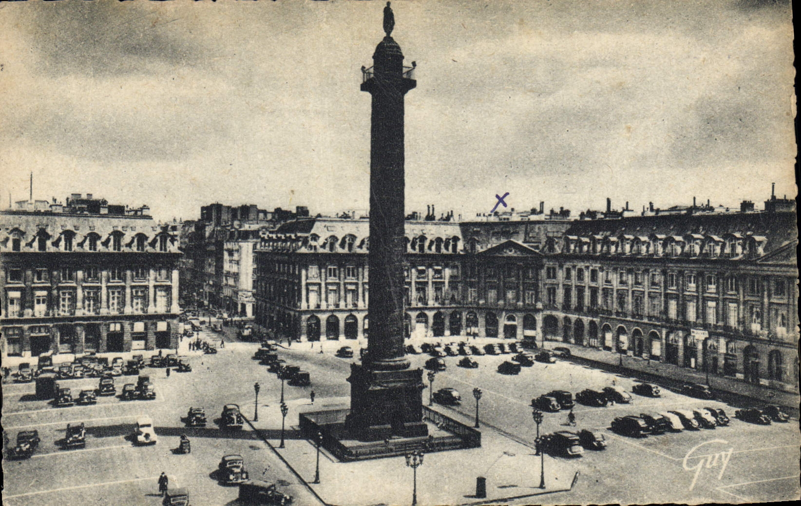 CPA Paris et ses Merveilles Place Vendome 1685 1720 et Colonne de la Grande Armee 1810 