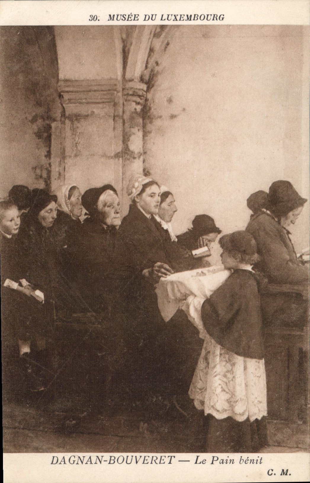 CPA Musee du Luxembourg Dagnan Bouveret le Pain Benit 