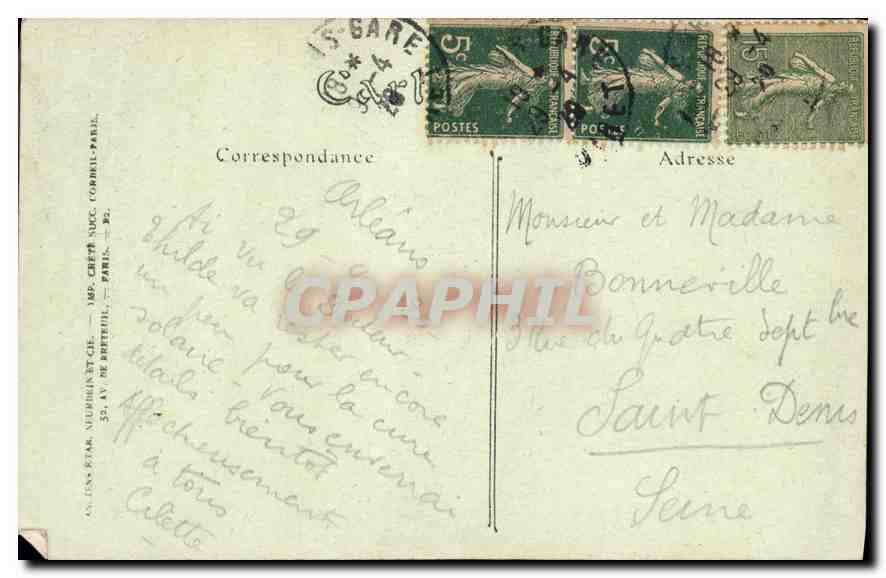 CPA Scherrer Jeanne d'Arc victorieuse rentre a Orleans  — Rückseite