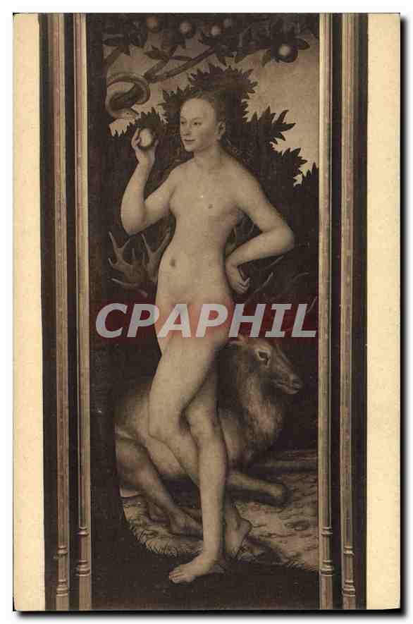 Eve — Adam et Ève — L. Cranach le Jeune (1472-1553) — Musée de Bruxelles — Édition D. 65