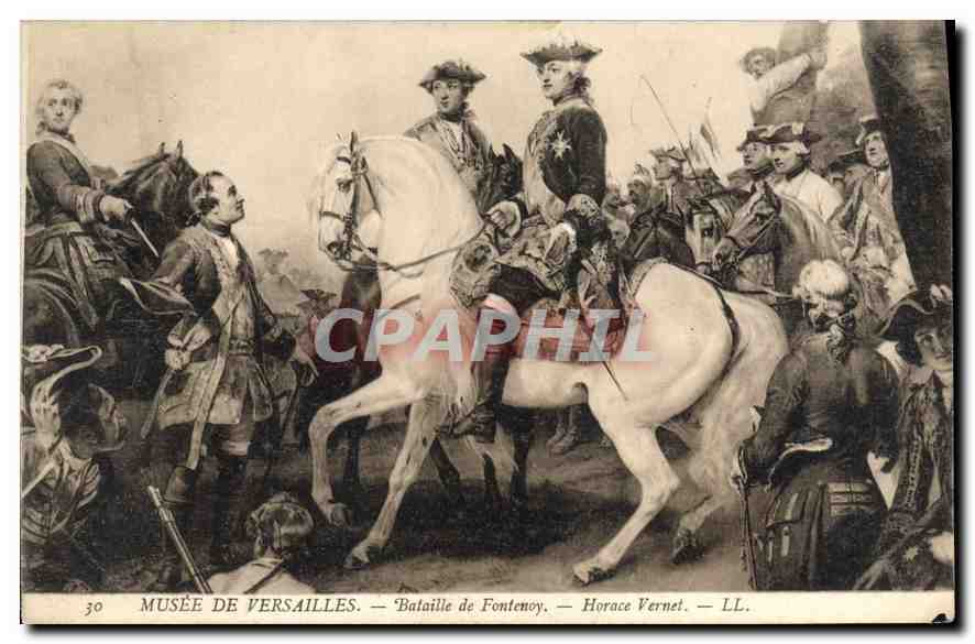 CPA Musee de Versailles Bataille de Fontenoy Horace Vernet 