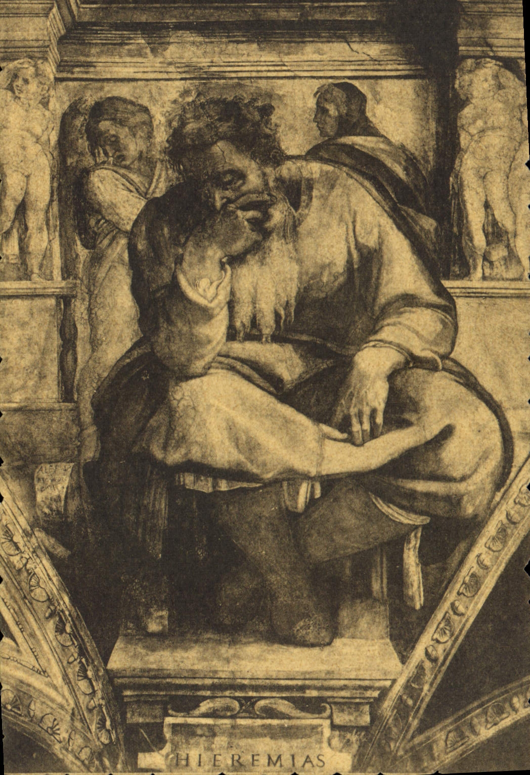 CPA Roma Vaticano Chapella Sistina Profeta Geremia 