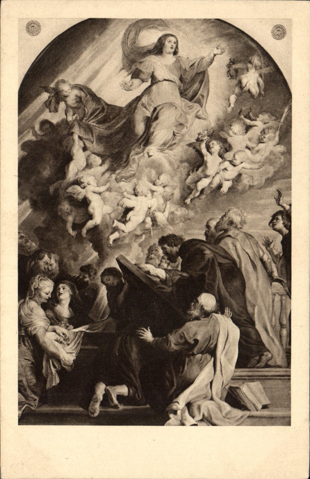 CPA Rubens l'assomptiou de la Vierge Bruxelles Musee ancien 
