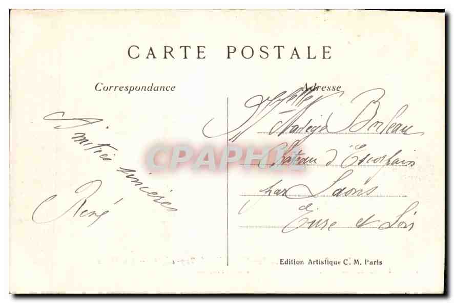 CPA Daubigny Charles Francais 1817 1878 Musee du Louvre ecole Francaise — Rückseite