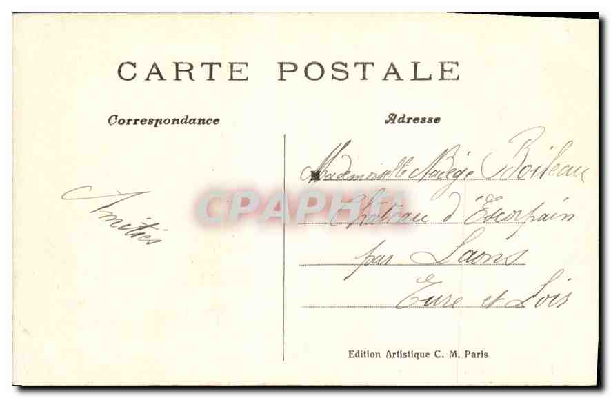 CPA Musee du Luxembourg Adam la Fille du Passeur  — Back
