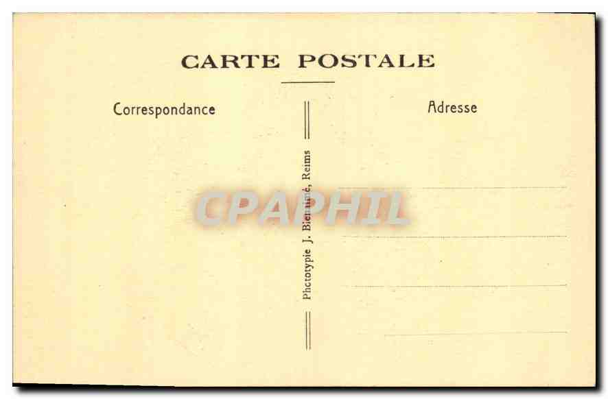 CPA Reims Basilique St Remi la Chasse Renfermant le Corps de St Remi  — Rückseite