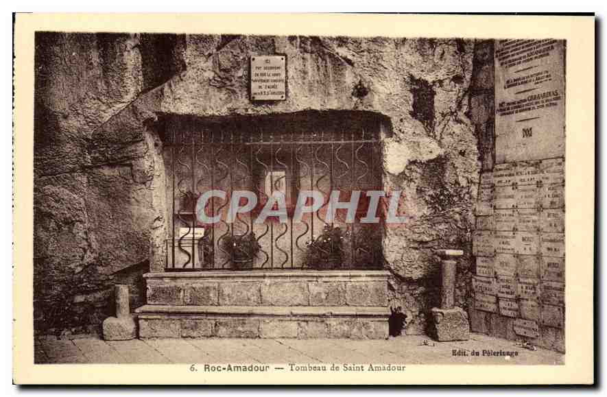 CPA Roc Amadour Tombeau de Saint Amadour 