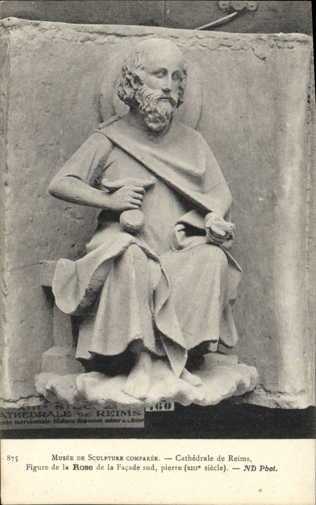 Figure de la Rose — Cathédrale de Reims — Musée de Sculpture Comparée — ND Phot.