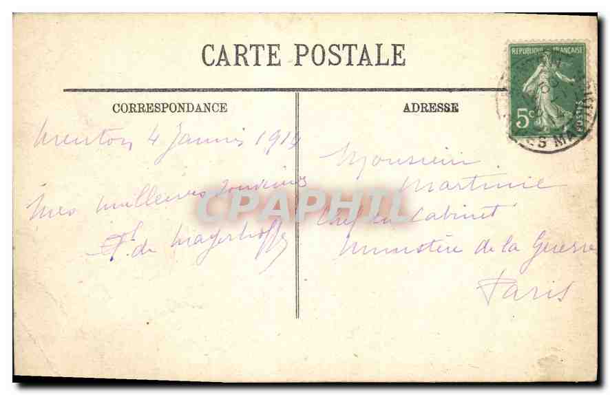 La Baie de Garavan prise des Terrasses des Villas — LL — Verso
