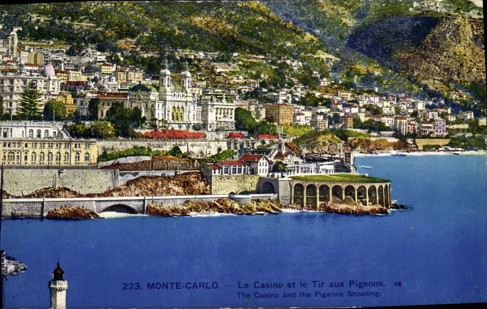 CPA Monte Carlo Le Casino et le Tir aux Pigeons 