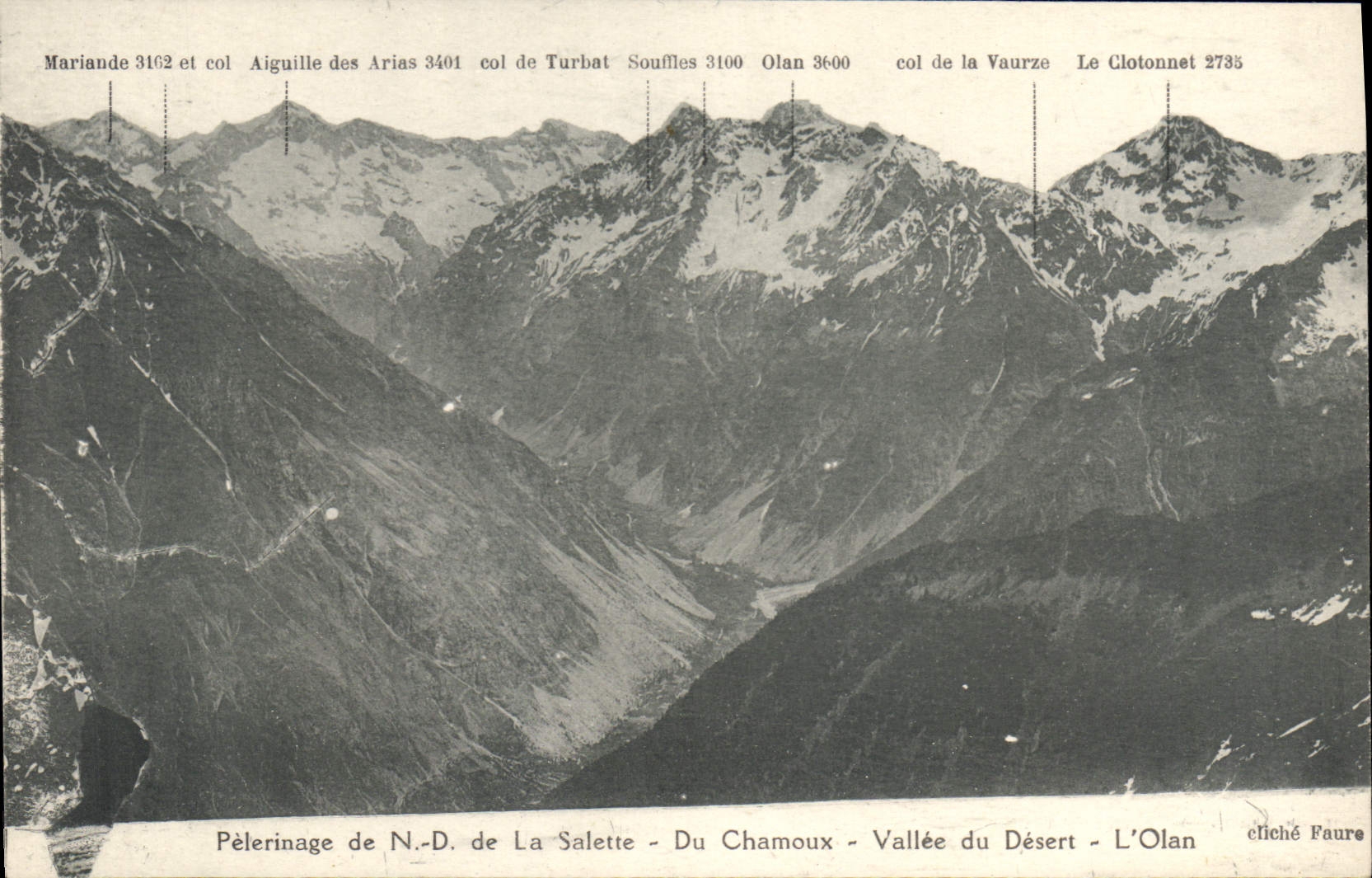 CPA Pelerinage de N D de la Salette Du Chamoux Vallee du Desert L'Olan 