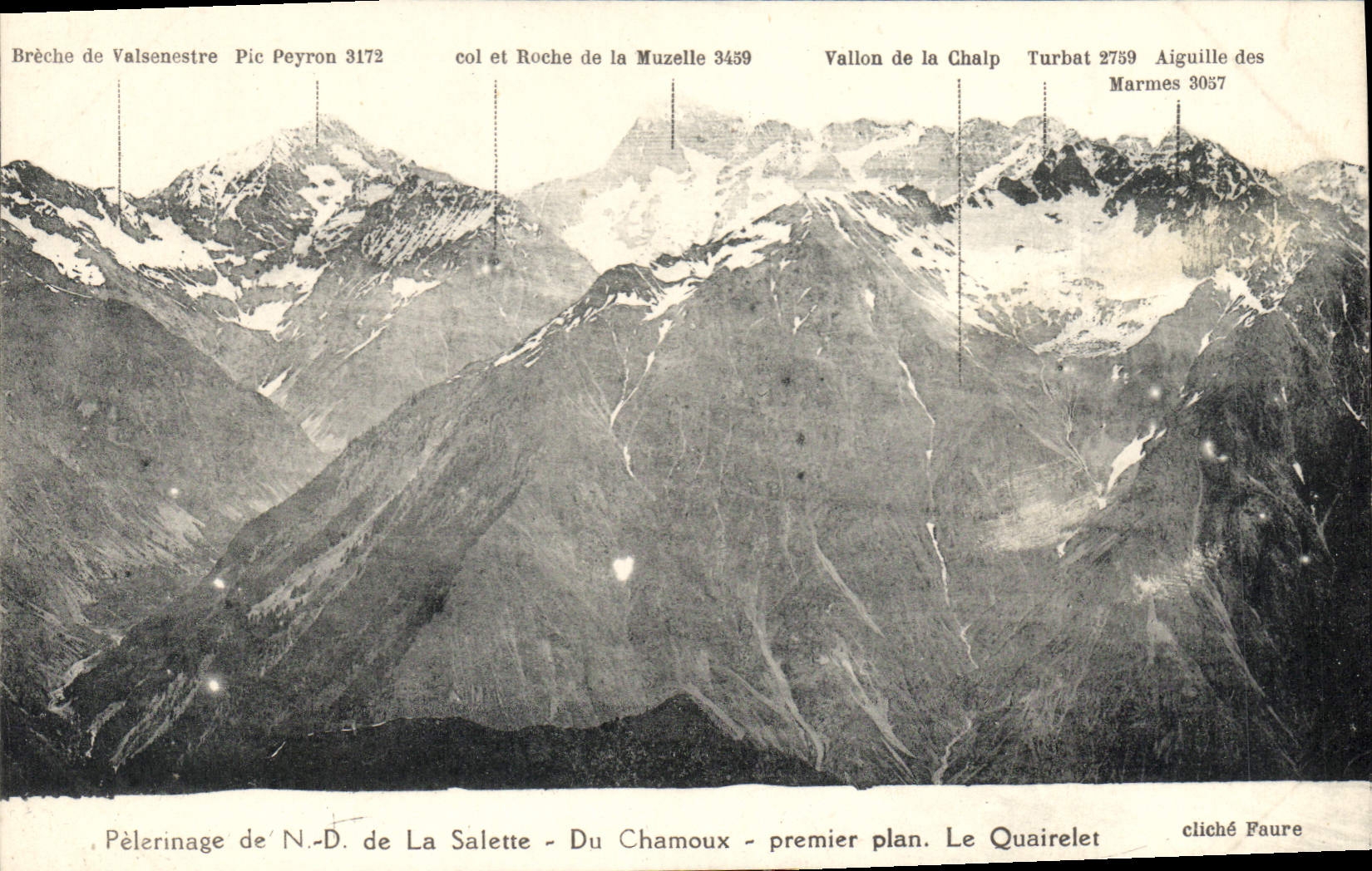 CPA Pelerinage de N D de la Salette Du Chamoux premier plan Le Quairelet 