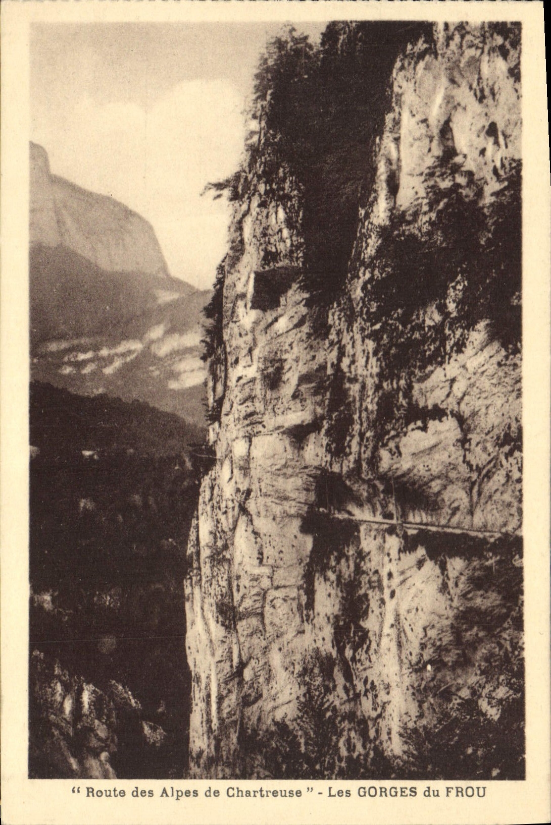 The Gorges du Frou — Route des Alpes de Chartreuse — publisher Douphlnk-Paysages, Grenoble