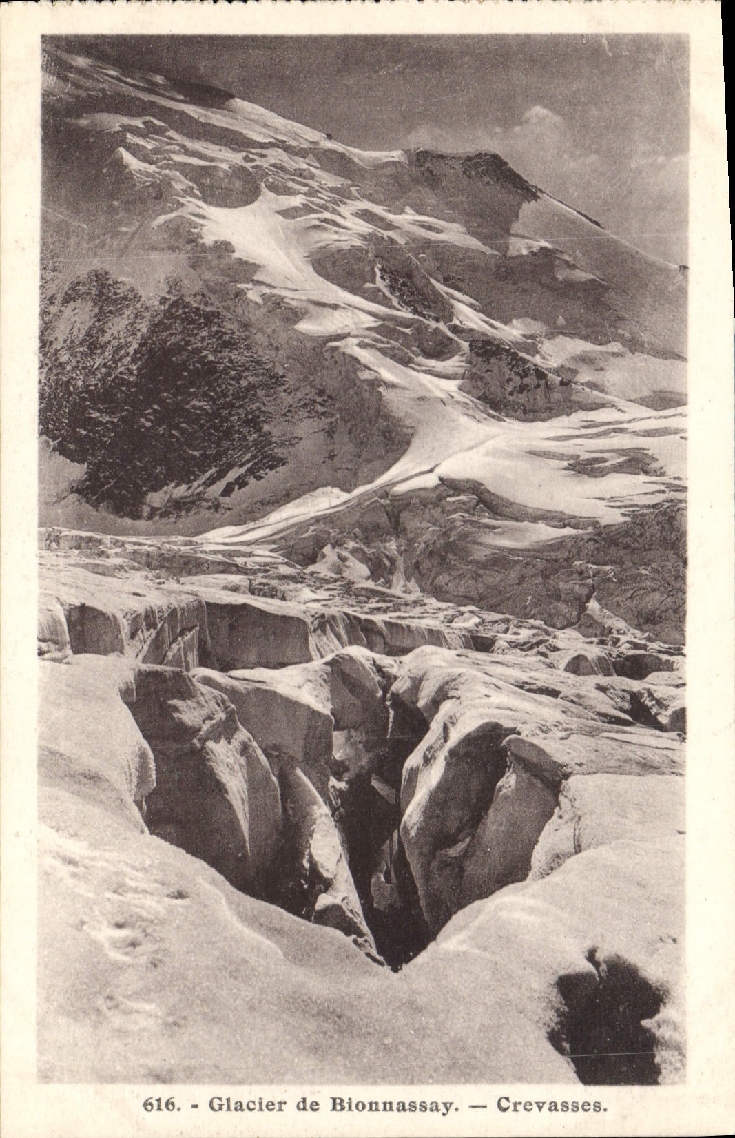 CPA Glacier de Bionnassay Crevasses 