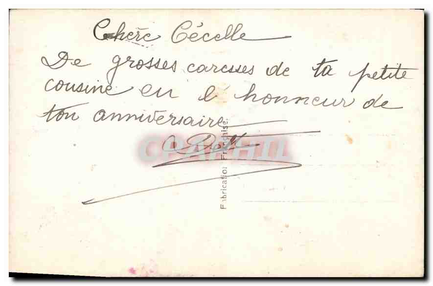 CPA Fleurs — Rückseite