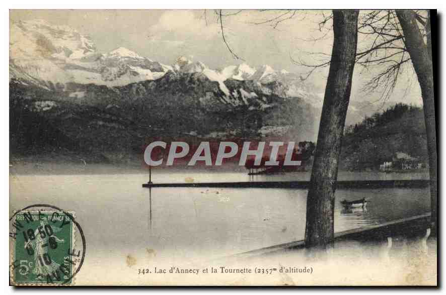 Lac d'Annecy et la Tournette — (2357m d'altitude) — éditeur non visible
