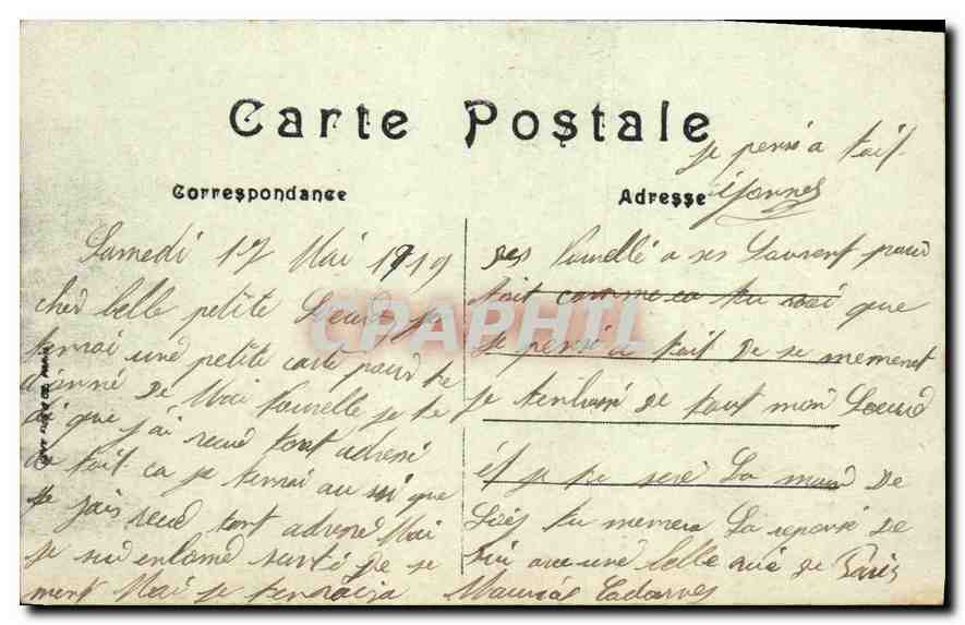 CPA Montereau Vue Panoramique  — Rückseite