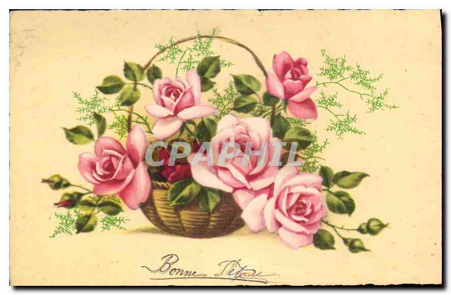 CPA Bonne Fete Fleurs