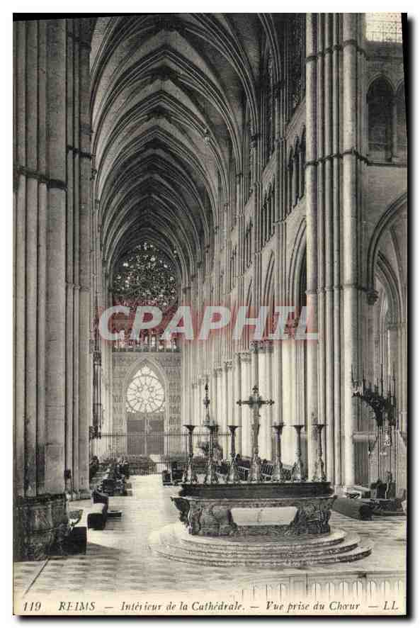 Reims — Intérieur de la Cathédrale — Vue prise du Chœur — LL. n° 119
