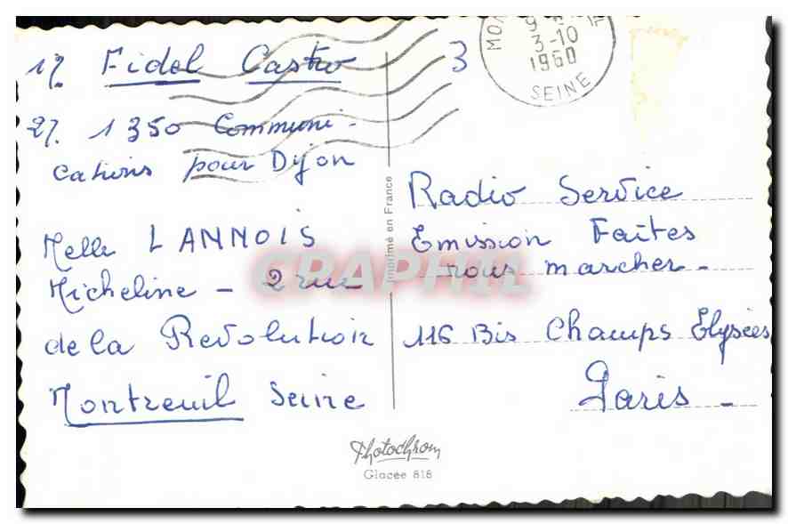 CPA Bonne fete Enfant Chien — Rückseite