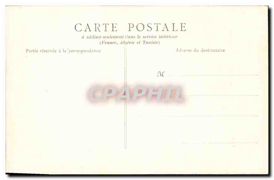 CPA Avallon Vallee de Cousin Le Pont des Gardes  — Verso