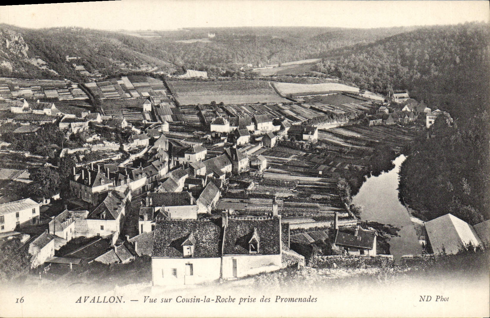 Avallon — Vue sur Cousin-la-Roche prise des Promenades — ND Phot, n°16