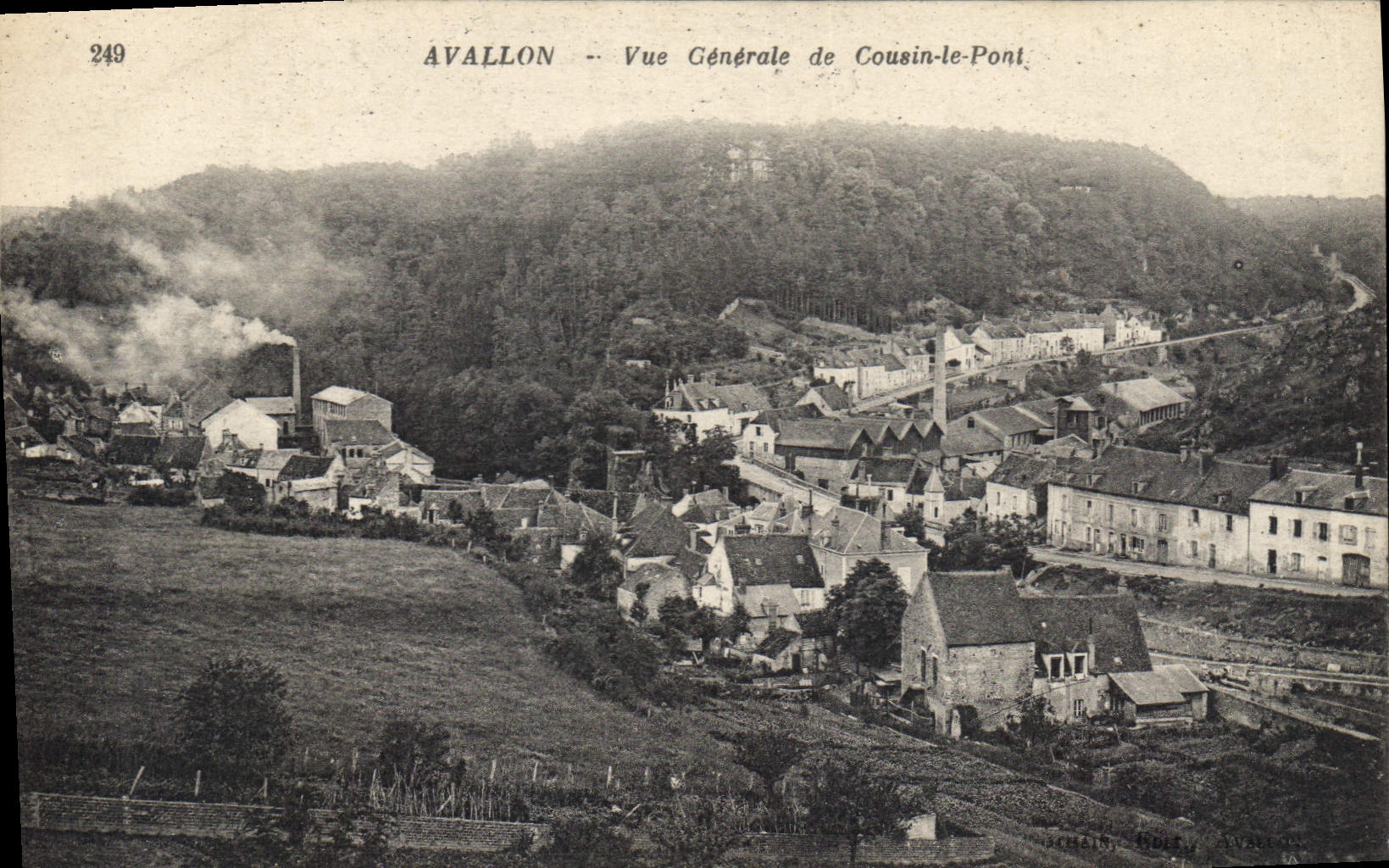 Avallon — Vue Générale de Cousin-le-Pont — Éditeur Schmain, n° 249