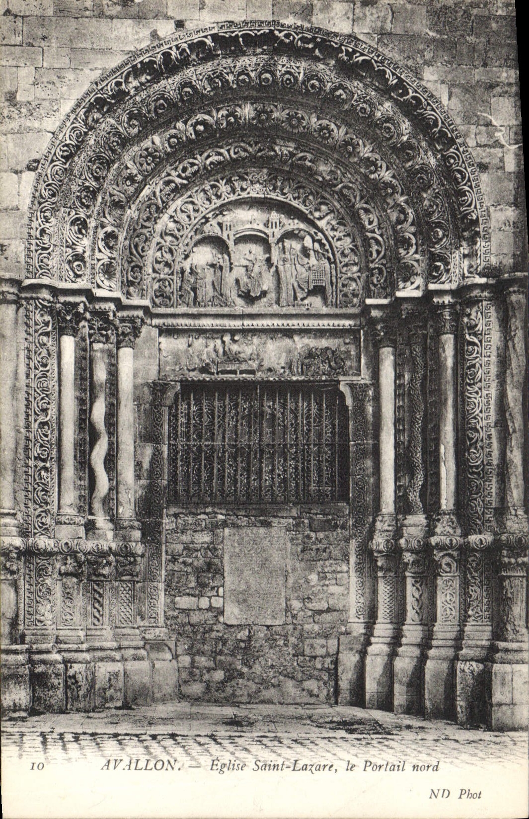 Avallon — Église Saint-Lazare, le Portail nord — ND Phot