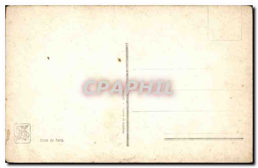 CPA Salon de Paris Paysage Flamand  — Rückseite