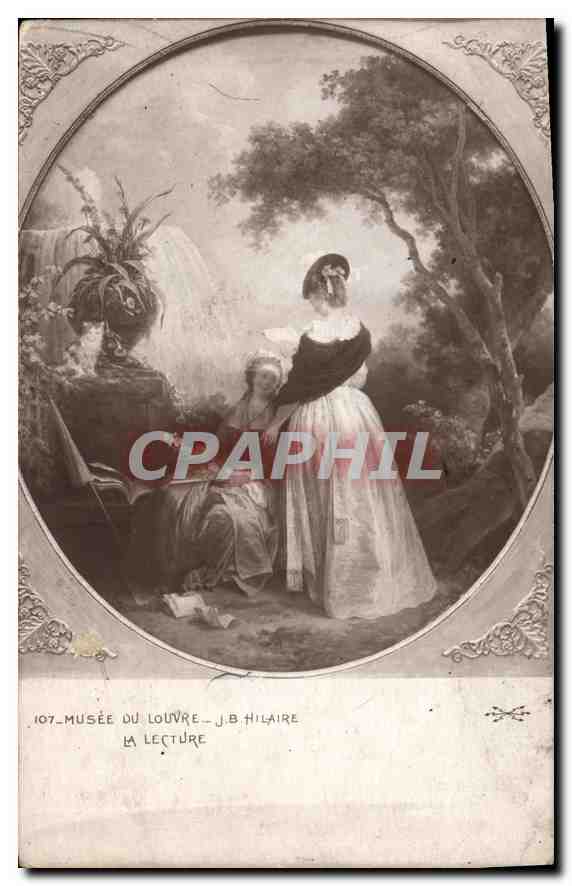 CPA Musee du Louvre J B Hilaire La Lecture 