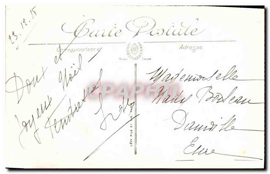 CPA Russel Ecole Anglaise La Petite Fille aux Cerises  — Verso
