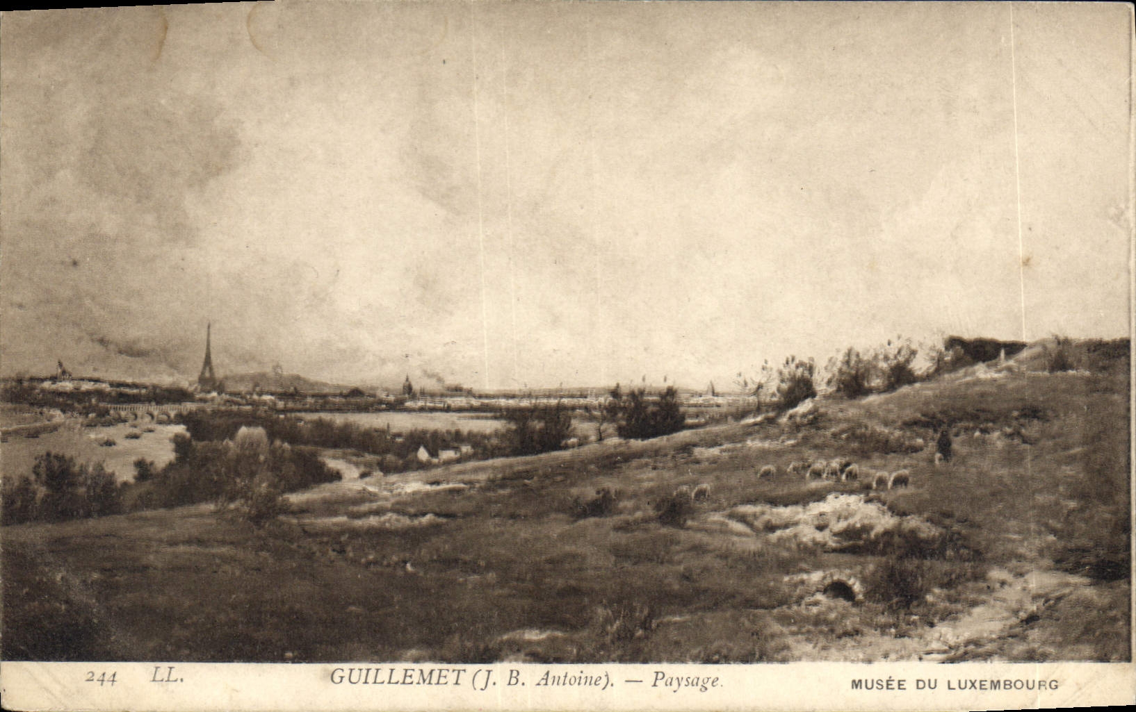 CPA Guillemet Paysage Musee du Luxembourg 